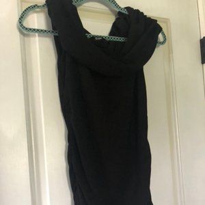 Soft Brushed Knit Cowl Neck